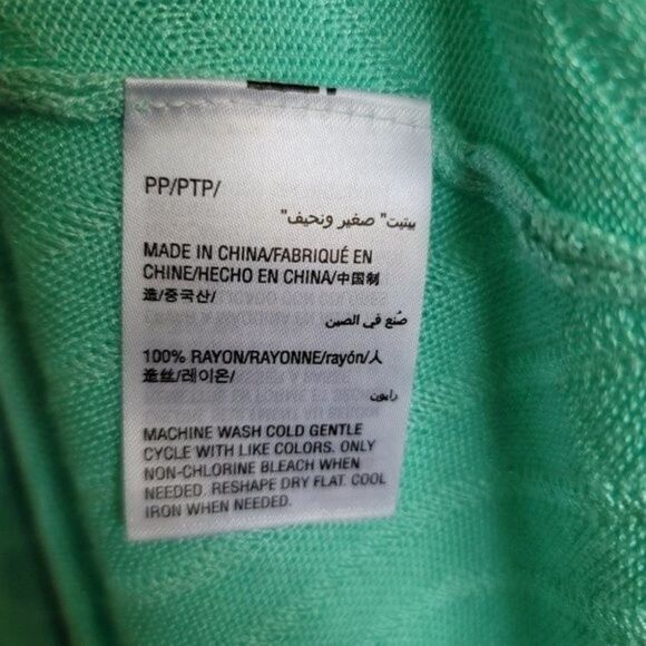 Charter Club Mint Knit Open Front Cardigan – Lightweight Soft Sweater - Picture 6 of 7